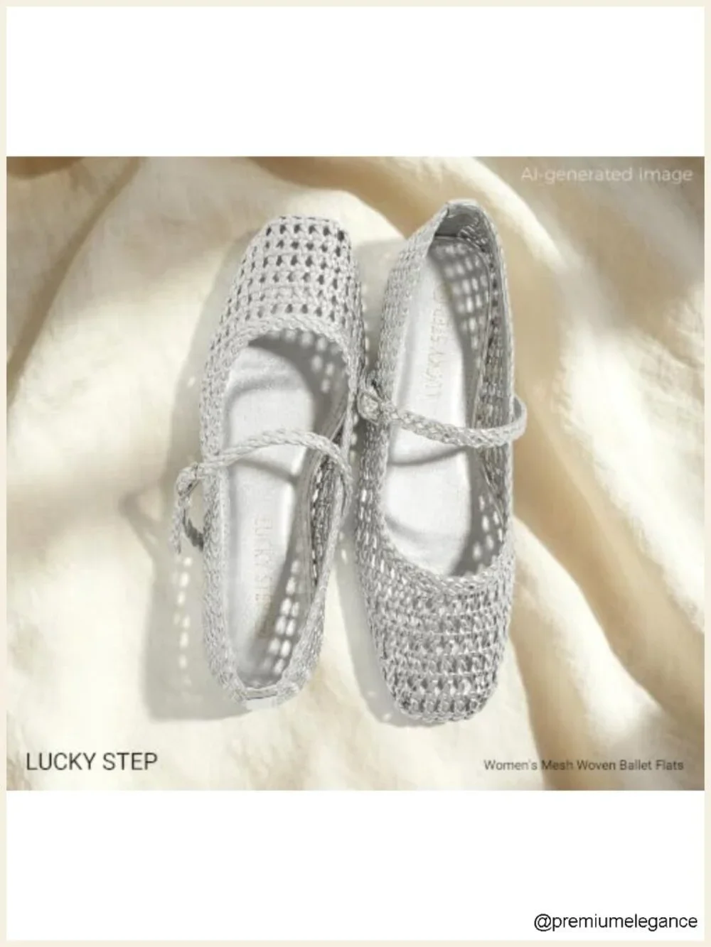 Mesh Woven Ballet Flats - Breathable Round Toe Mary Jane with Buckle Strap